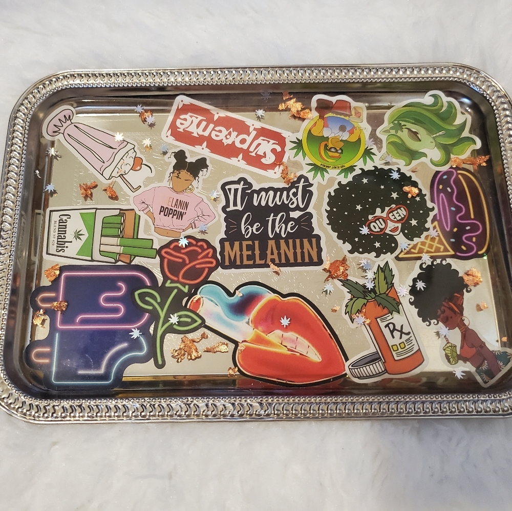 🔥HUGE SALE Handmade large resin rolling tray